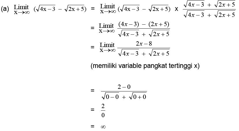 Detail Contoh Soal Dan Pembahasan Limit Tak Hingga Nomer 18