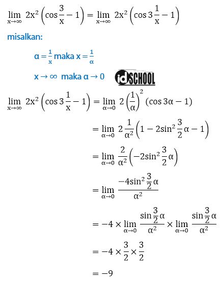 Detail Contoh Soal Dan Pembahasan Limit Tak Hingga Nomer 23