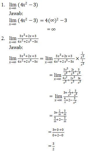 Detail Contoh Soal Dan Pembahasan Limit Tak Hingga Nomer 4