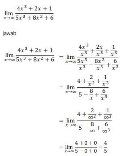 Detail Contoh Soal Dan Pembahasan Limit Tak Hingga Nomer 8