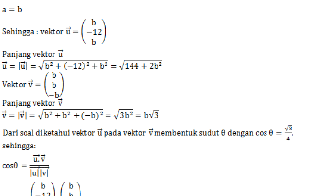 Detail Contoh Soal Dan Pembahasan Sudut Antara Dua Vektor Matematika Nomer 11