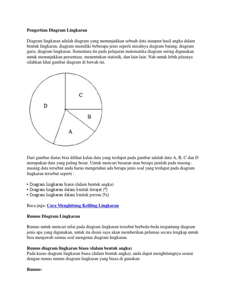 Detail Contoh Soal Diagram Lingkaran Persen Nomer 39