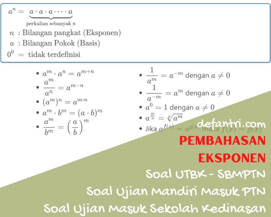 Detail Contoh Soal Eksponen Kelas 10 Beserta Jawabannya Nomer 19