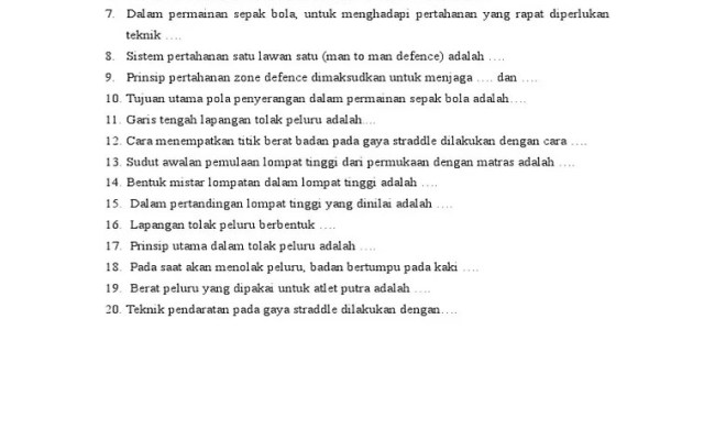 Detail Contoh Soal Essay Beserta Jawaban Tentang Bola Voli Nomer 15