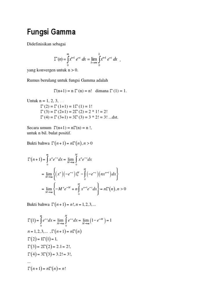 Detail Contoh Soal Fungsi Gamma Nomer 9