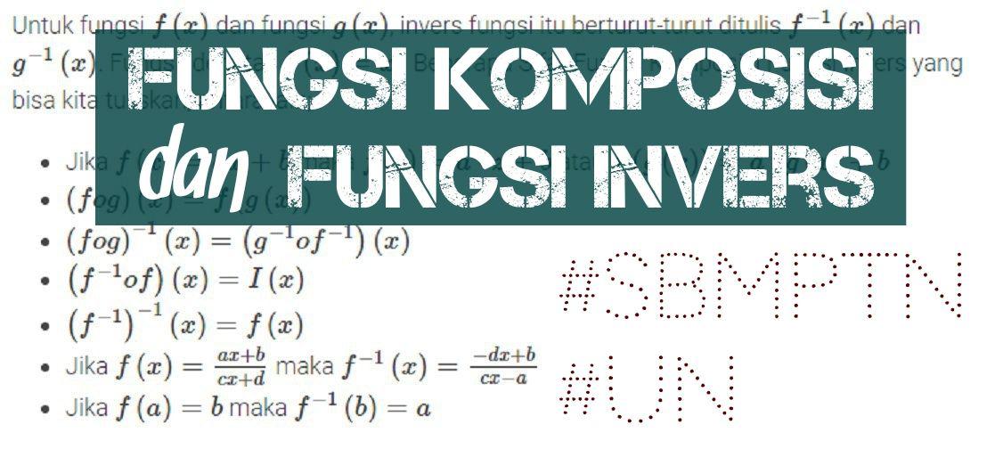 Detail Contoh Soal Fungsi Komposisi Dan Invers Nomer 40