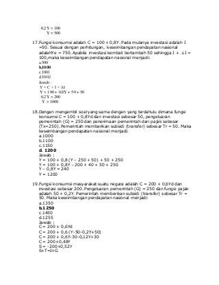 Detail Contoh Soal Fungsi Konsumsi Nomer 21