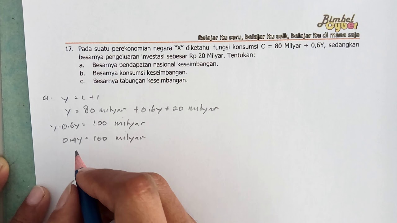 Detail Contoh Soal Fungsi Konsumsi Nomer 26