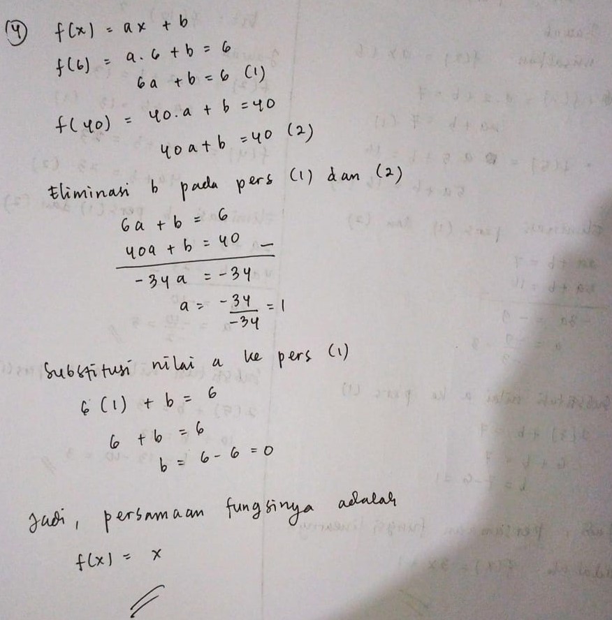 Contoh Soal Fungsi Linear - KibrisPDR