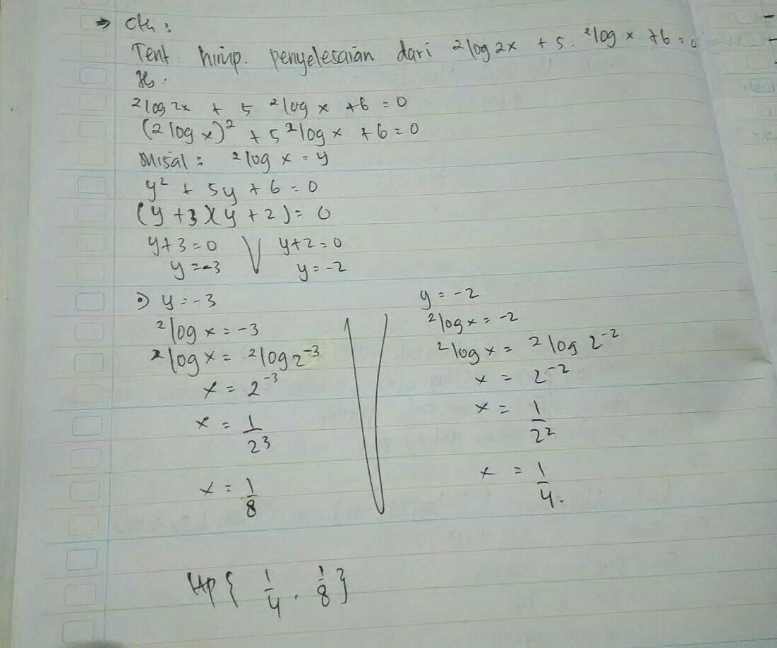 Detail Contoh Soal Fungsi Logaritma Nomer 15