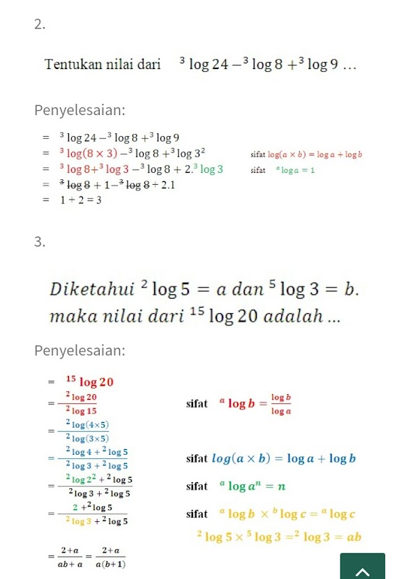 Detail Contoh Soal Fungsi Logaritma Nomer 9