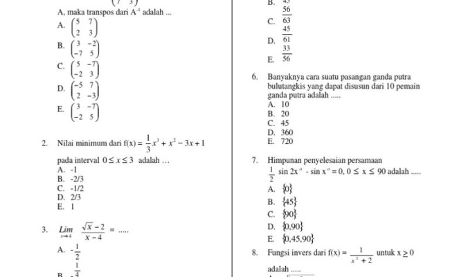 Detail Contoh Soal Fungsi Rasional Nomer 37