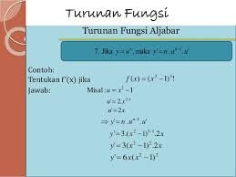 Detail Contoh Soal Fungsi Turunan Aljabar Nomer 35