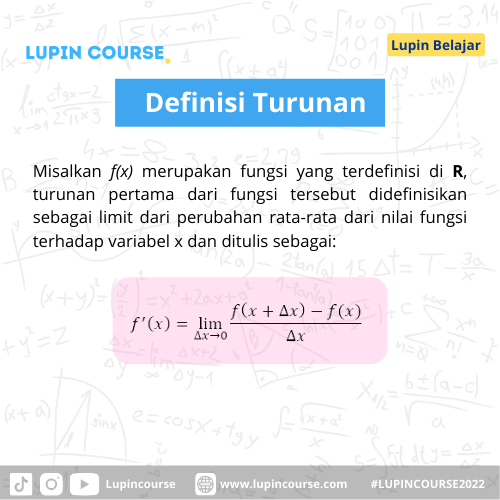 Detail Contoh Soal Fungsi Turunan Aljabar Nomer 36