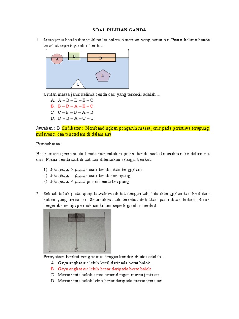 Detail Contoh Soal Gaya Apung Nomer 48