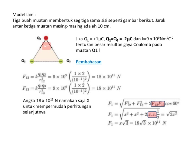 Detail Contoh Soal Gaya Coulomb Nomer 23