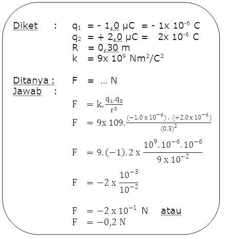 Detail Contoh Soal Gaya Coulomb Nomer 34