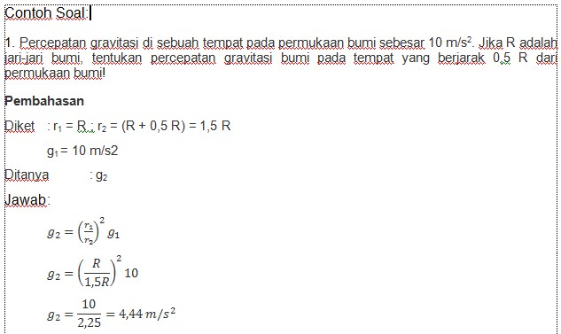 Detail Contoh Soal Gaya Gravitasi Newton Nomer 11