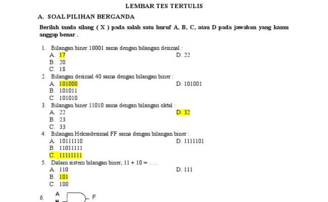 Detail Contoh Soal Gerbang Logika Dan Jawabannya Nomer 17