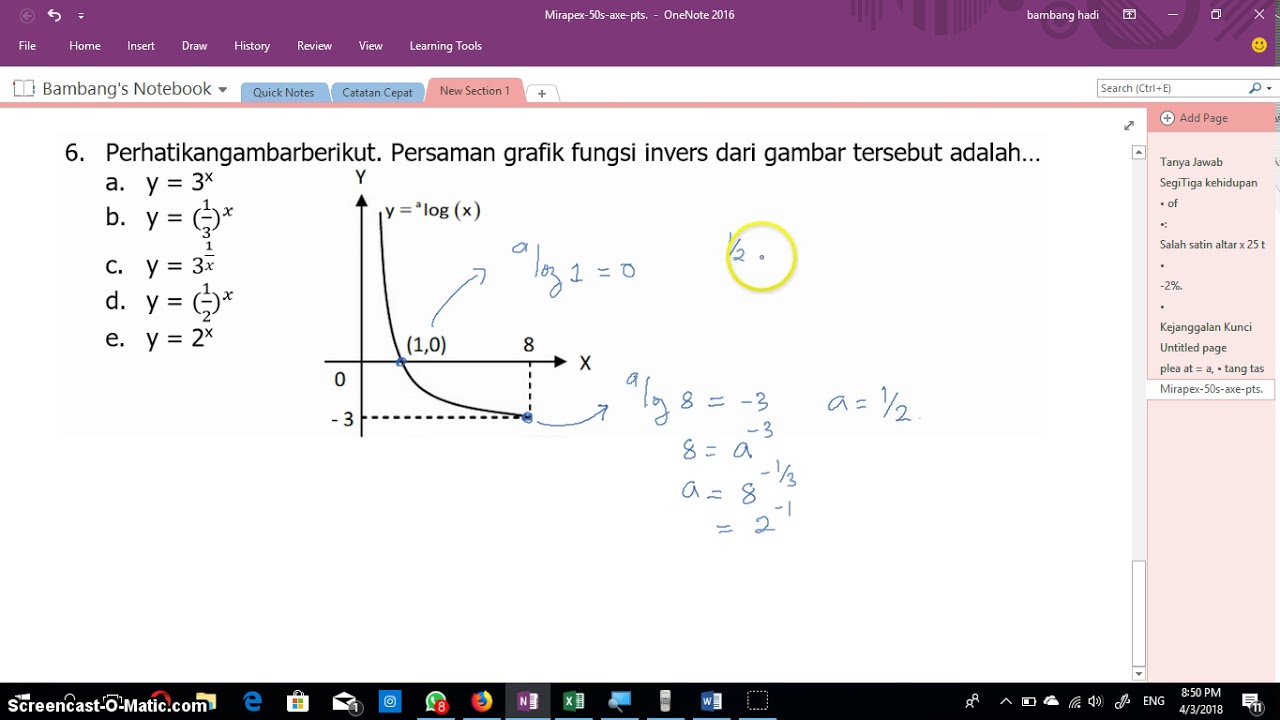 Detail Contoh Soal Grafik Fungsi Logaritma Nomer 30