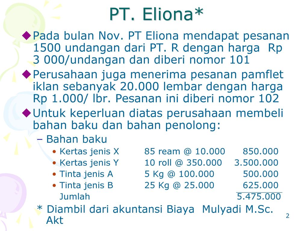 Detail Contoh Soal Harga Pokok Pesanan Nomer 2