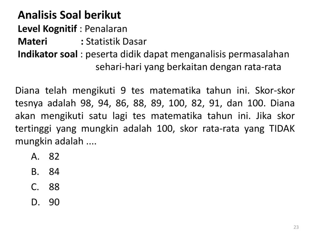 Detail Contoh Soal Hots Matematika Smp Dan Pembahasannya Nomer 23