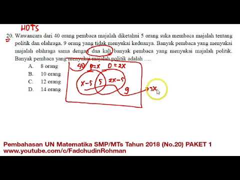 Detail Contoh Soal Hots Matematika Smp Dan Pembahasannya Nomer 6