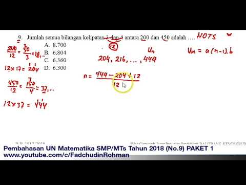 Detail Contoh Soal Hots Matematika Smp Dan Pembahasannya Nomer 8