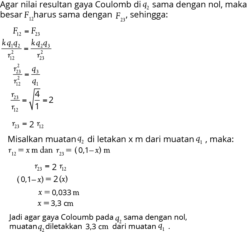 Detail Contoh Soal Hukum Coulomb Beserta Jawabannya Nomer 35