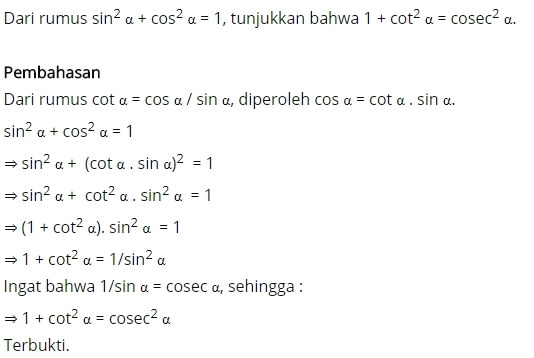 Detail Contoh Soal Identitas Trigonometri Nomer 24