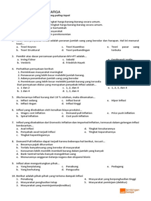 Detail Contoh Soal Indeks Harga Dan Inflasi Nomer 24