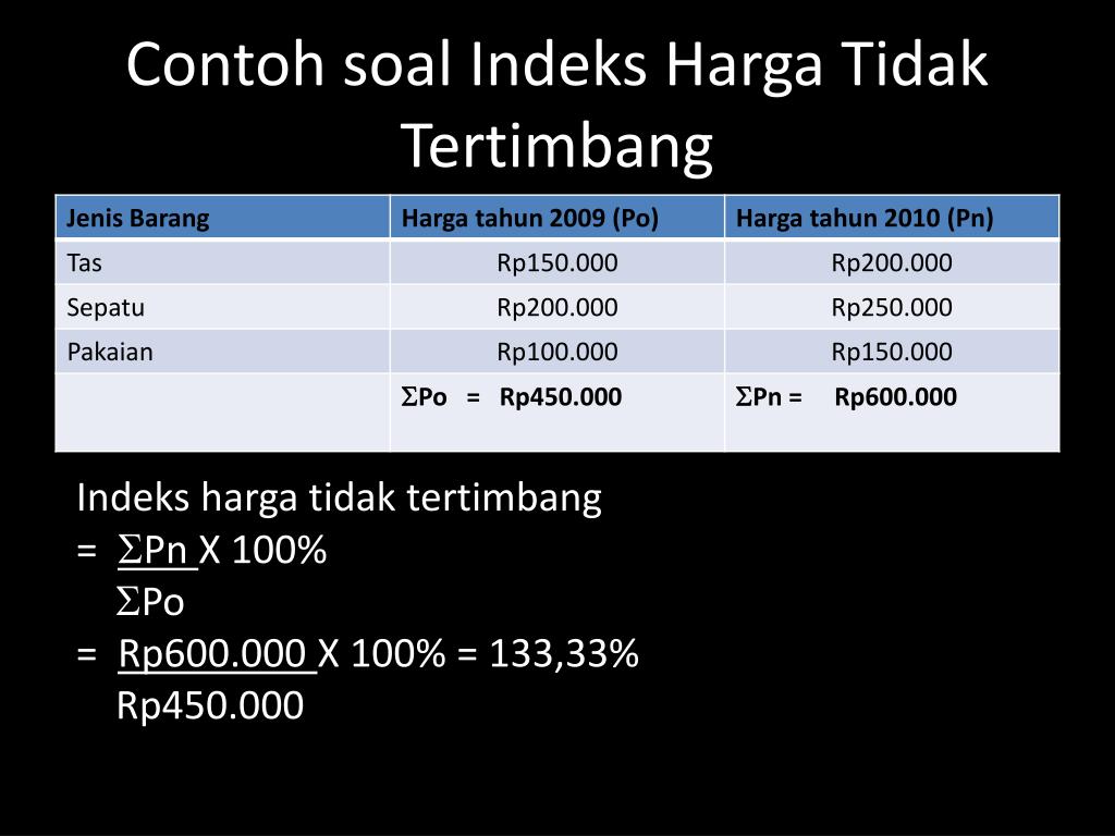 Detail Contoh Soal Indeks Harga Dan Inflasi Nomer 25