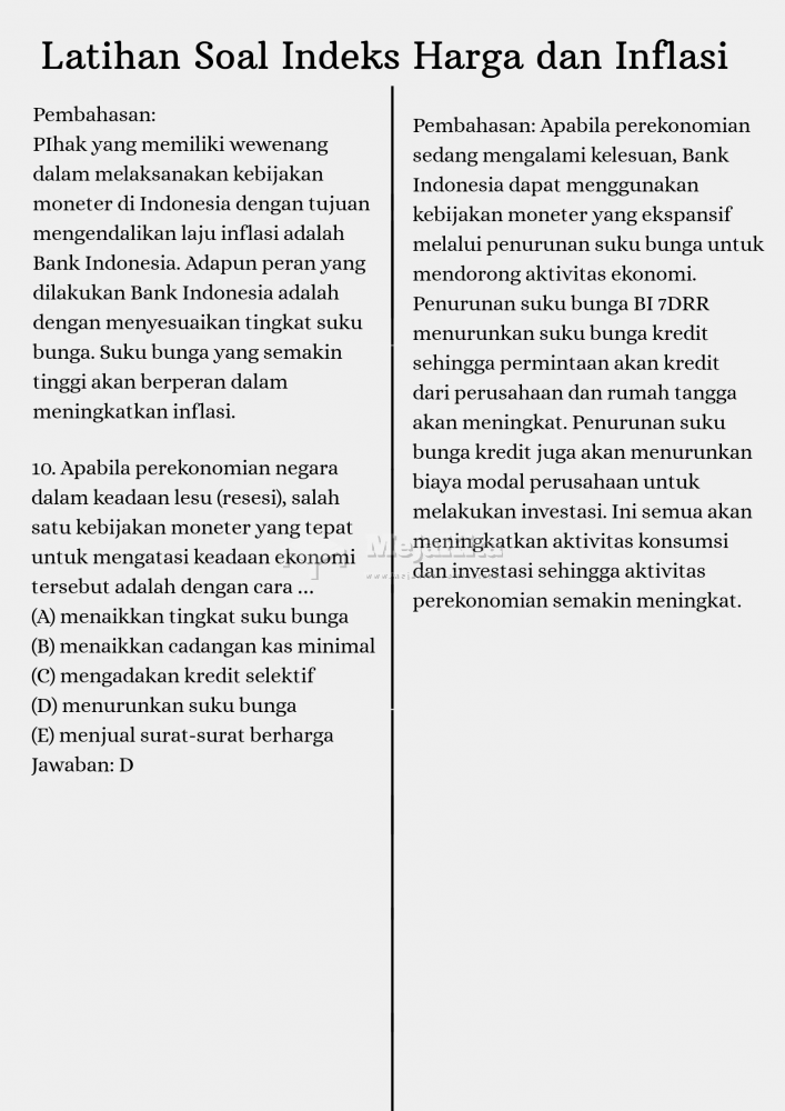 Detail Contoh Soal Indeks Harga Dan Inflasi Nomer 31