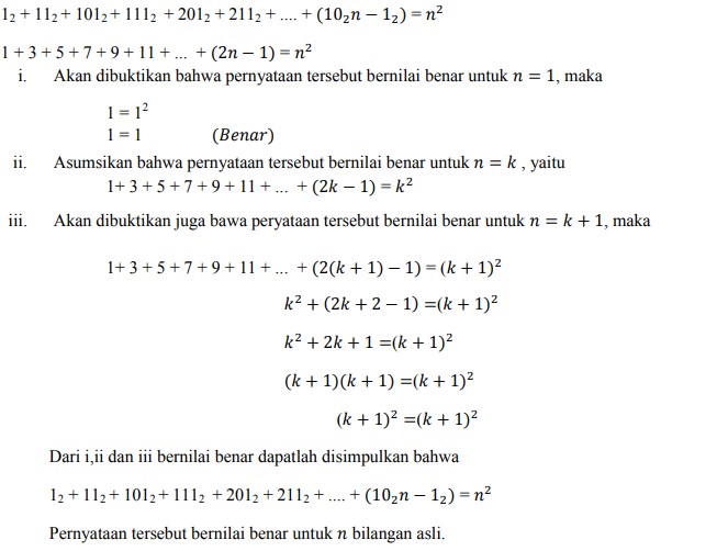 Detail Contoh Soal Induksi Matematika Kelas 11 Beserta Jawabannya Nomer 2