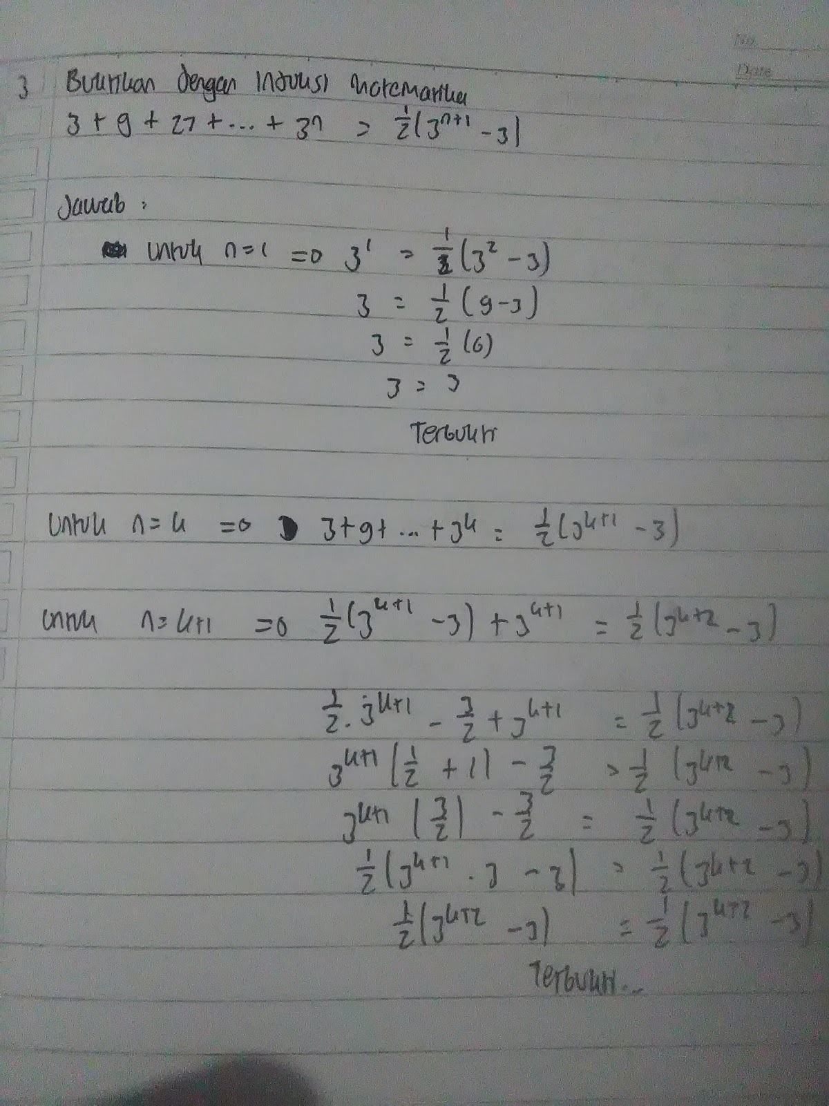 Detail Contoh Soal Induksi Matematika Kelas 11 Beserta Jawabannya Nomer 11