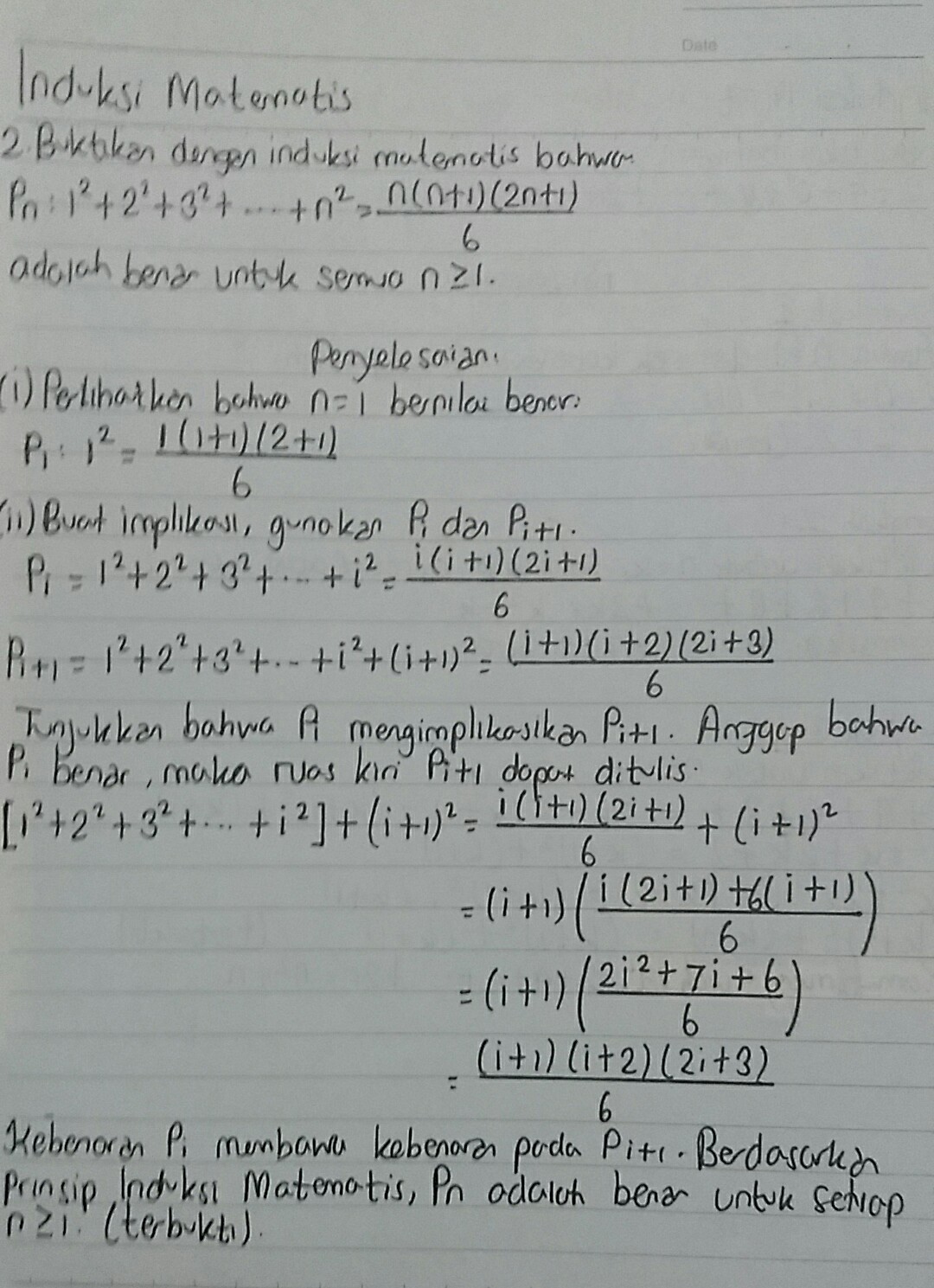 Detail Contoh Soal Induksi Matematika Kelas 11 Beserta Jawabannya Nomer 20