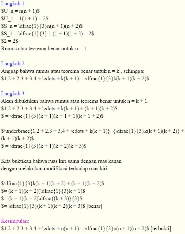 Detail Contoh Soal Induksi Matematika Kelas 11 Beserta Jawabannya Nomer 22