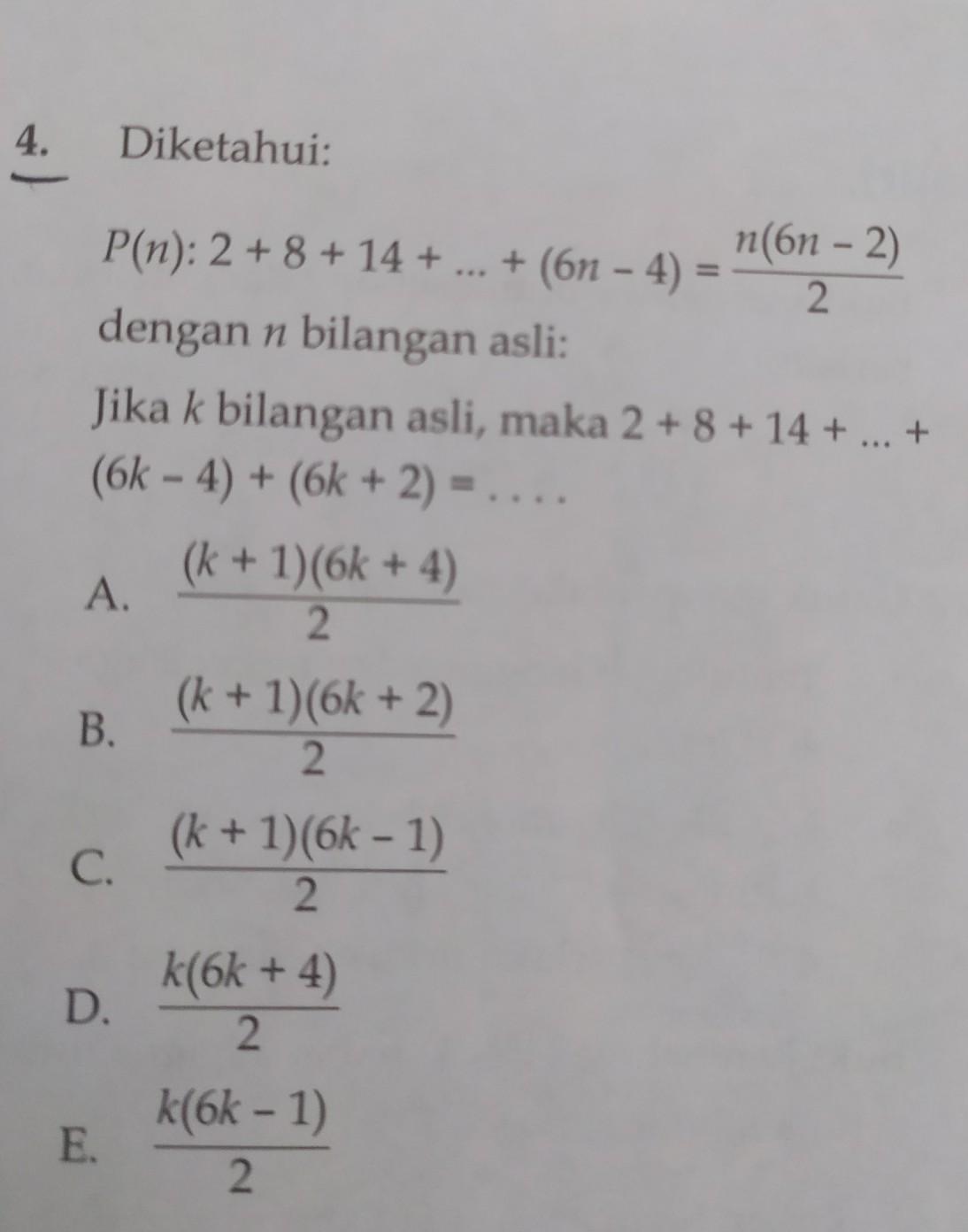 Detail Contoh Soal Induksi Matematika Kelas 11 Beserta Jawabannya Nomer 6