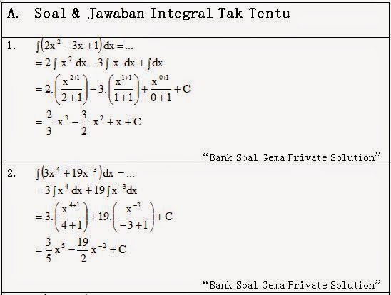 Detail Contoh Soal Integral Dan Jawabannya Nomer 23