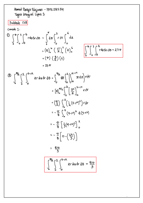 Detail Contoh Soal Integral Dan Jawabannya Nomer 29