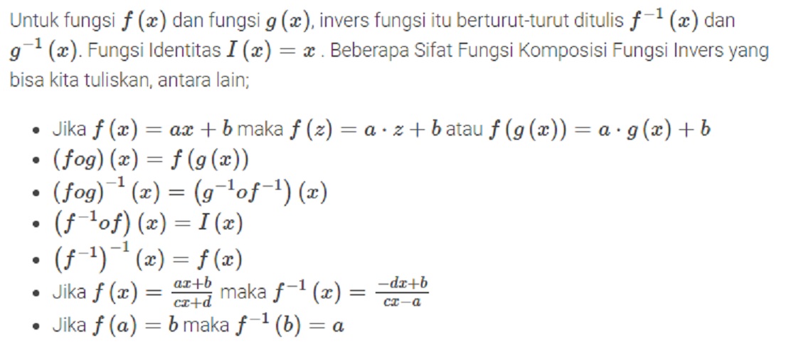 Detail Contoh Soal Invers Fungsi Nomer 22