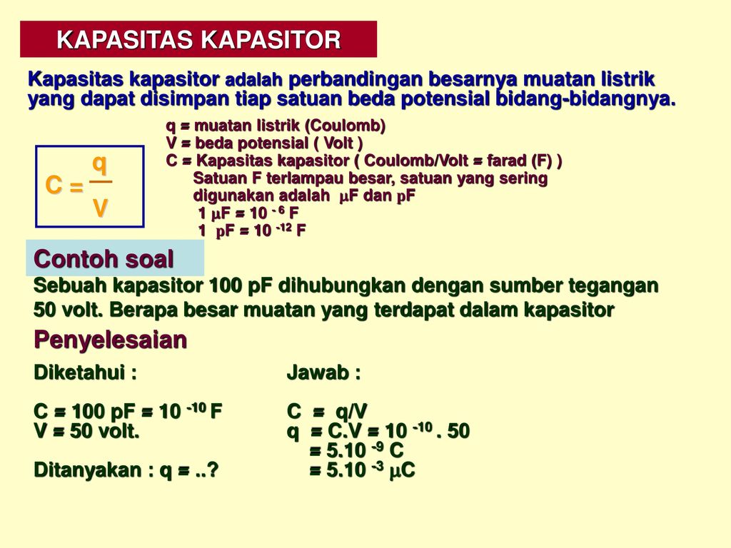 Detail Contoh Soal Kapasitas Kapasitor Nomer 15