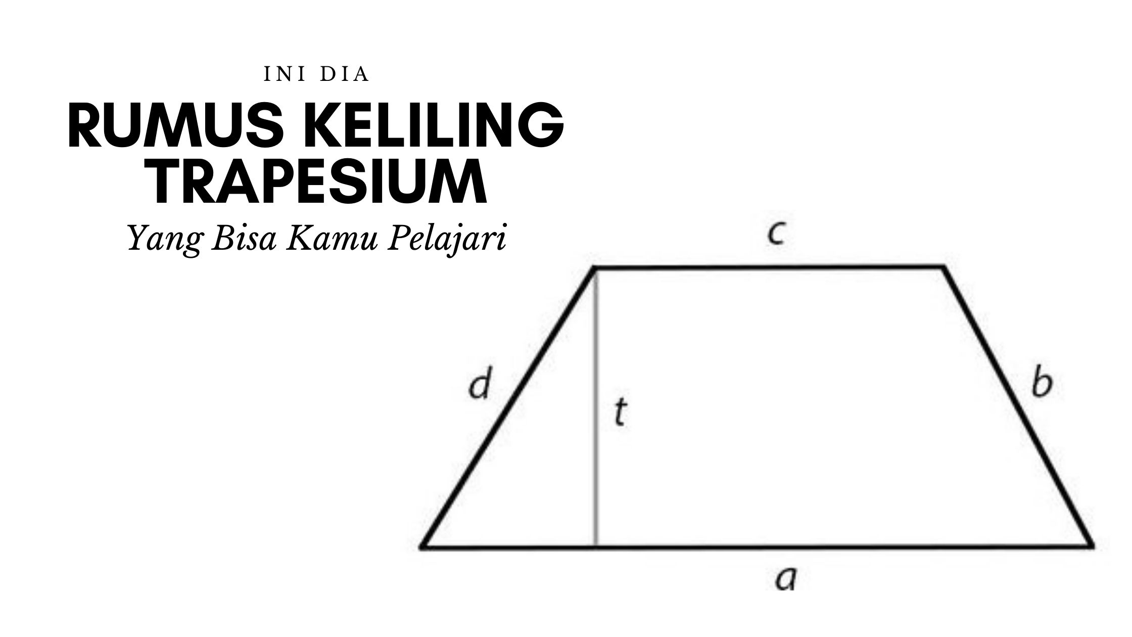 Detail Contoh Soal Keliling Trapesium Nomer 6