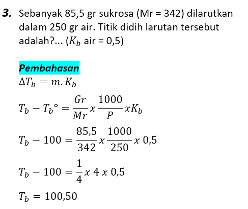 Detail Contoh Soal Kenaikan Titik Didih Nomer 10