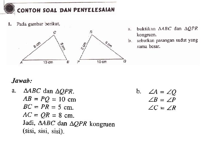 Detail Contoh Soal Kesebangunan Dan Kekongruenan Beserta Jawabannya Nomer 9