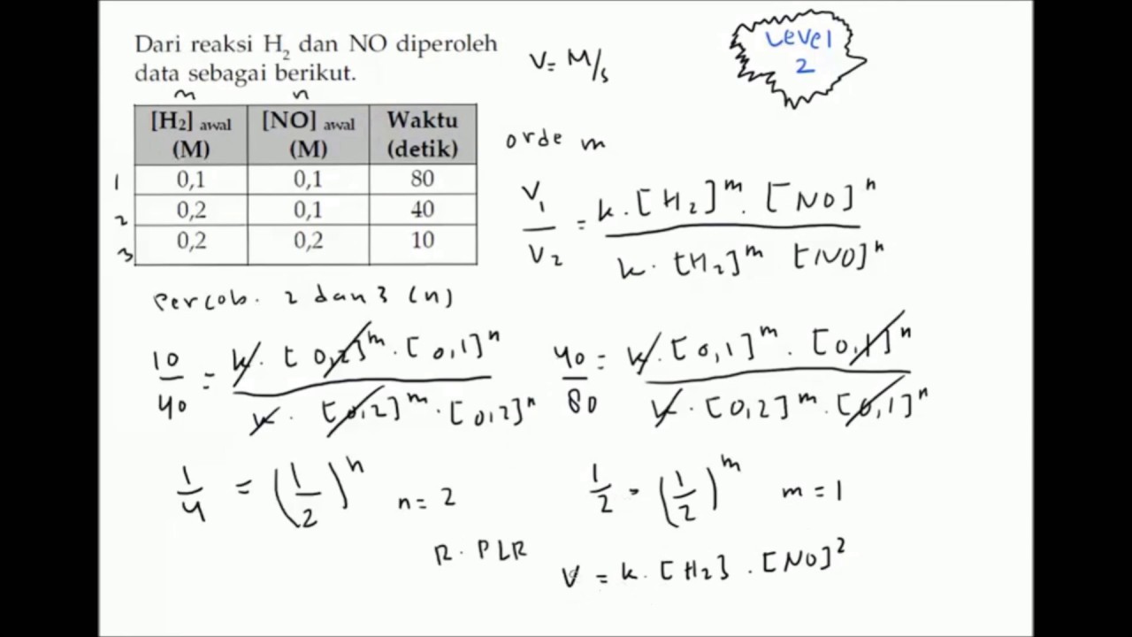 Detail Contoh Soal Laju Reaksi Beserta Jawabannya Nomer 10