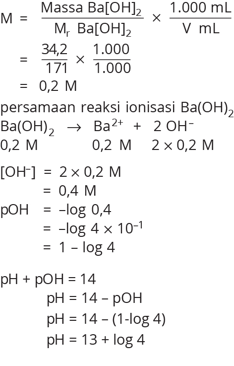 Detail Contoh Soal Larutan Asam Basa Beserta Jawabannya Nomer 4