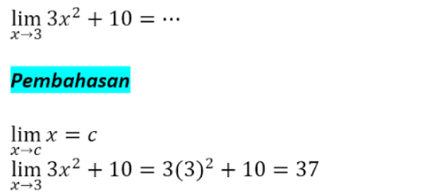 Detail Contoh Soal Limit Dan Pembahasannya Nomer 9