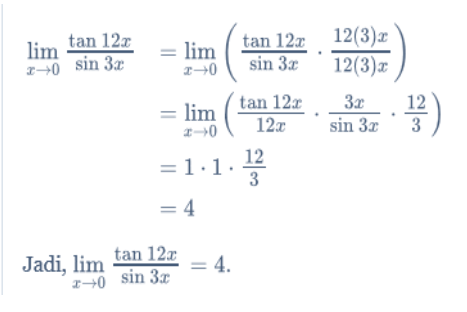 Detail Contoh Soal Limit Fungsi Trigonometri Kelas 12 Nomer 19