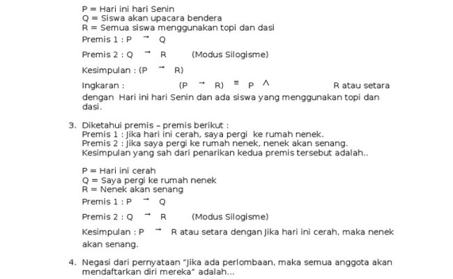 Detail Contoh Soal Logika Matematika Dan Pembahasanya Nomer 19